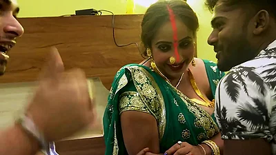 Bhabiji Ke Sath Dono Devor Mil Kor Mast Chudai Kia, Hardcore, Threesome